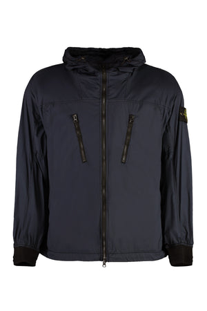 Technical fabric hooded jacket-0